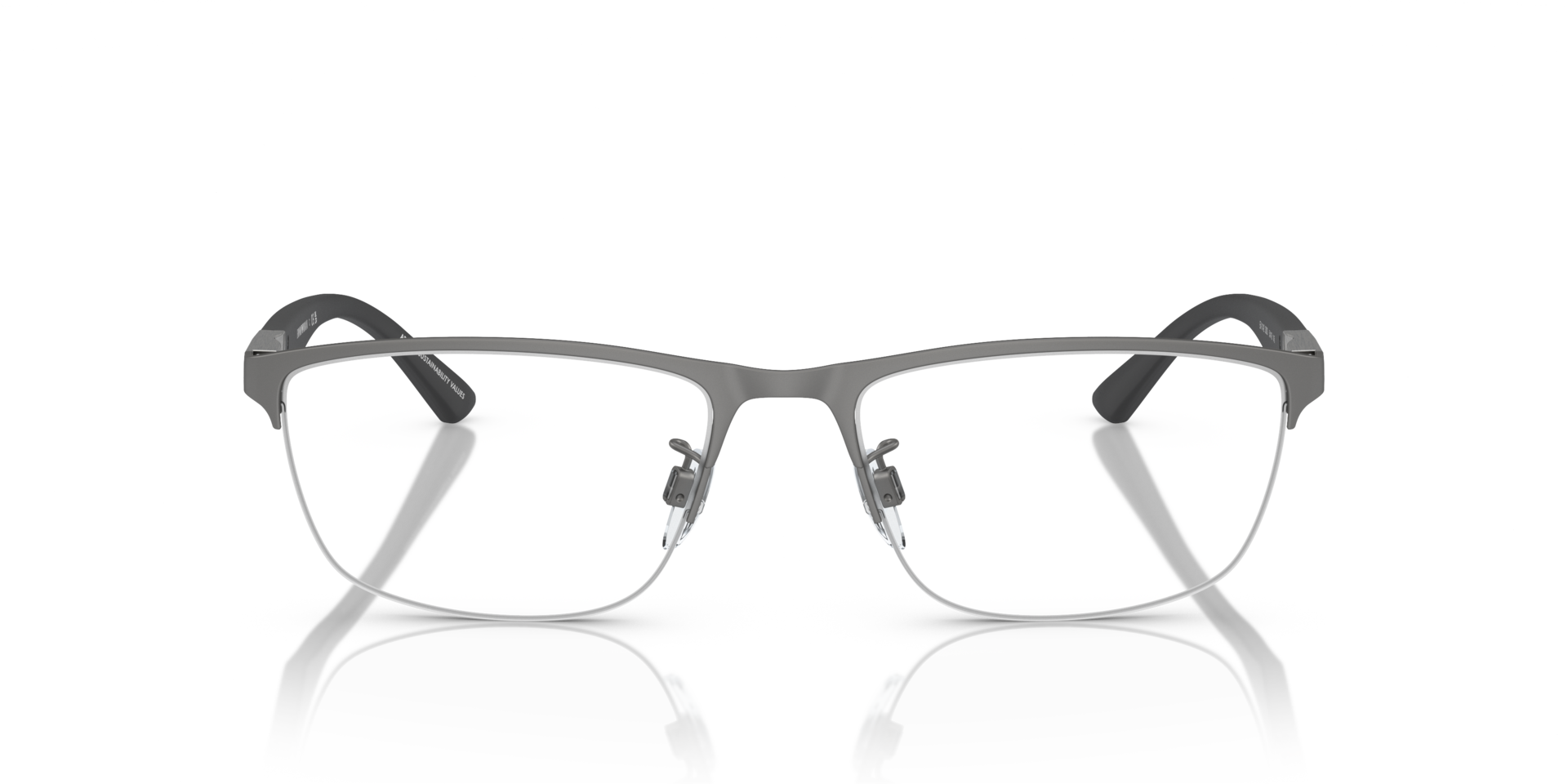 EA1142 Matt Gunmetal MetallEyeglass Frames von B24, Vorderansicht