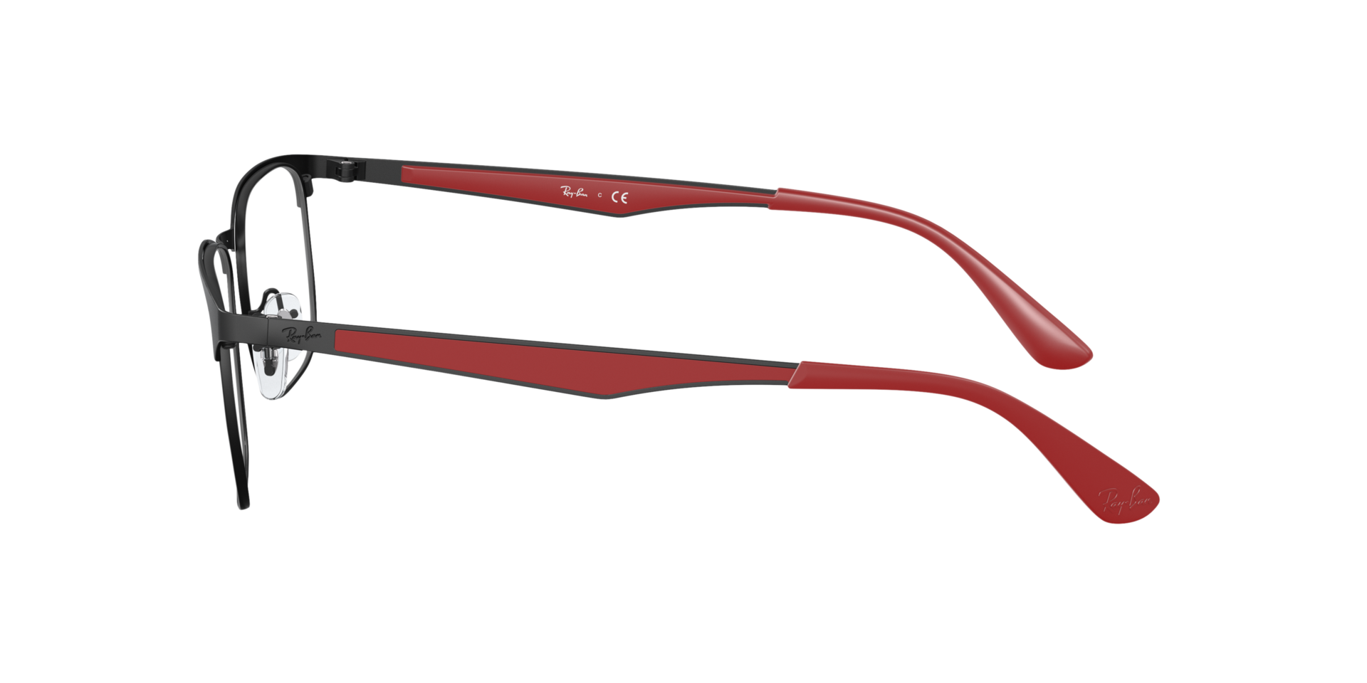 RB6363 Schwarz MetallEyeglass Frames von B24, Seitenansicht