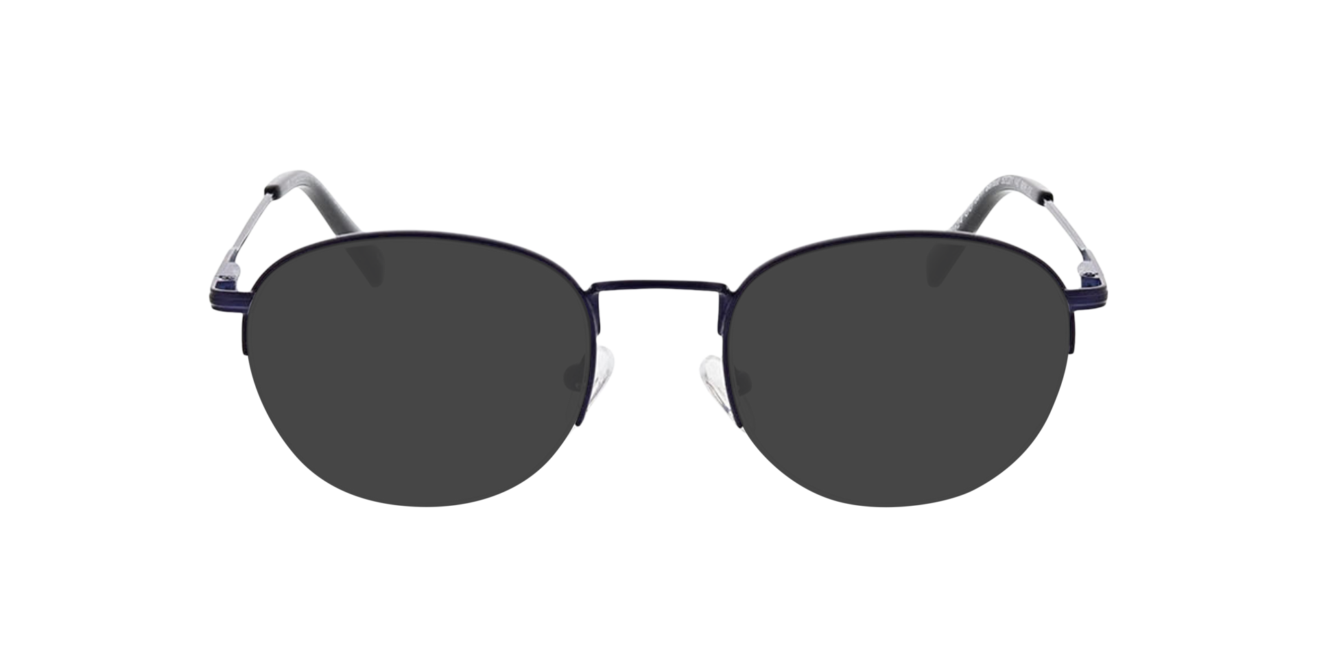 Belfast Matt Dark Blue MetallEyeglass Frames von B24, mit getönten Gläsern