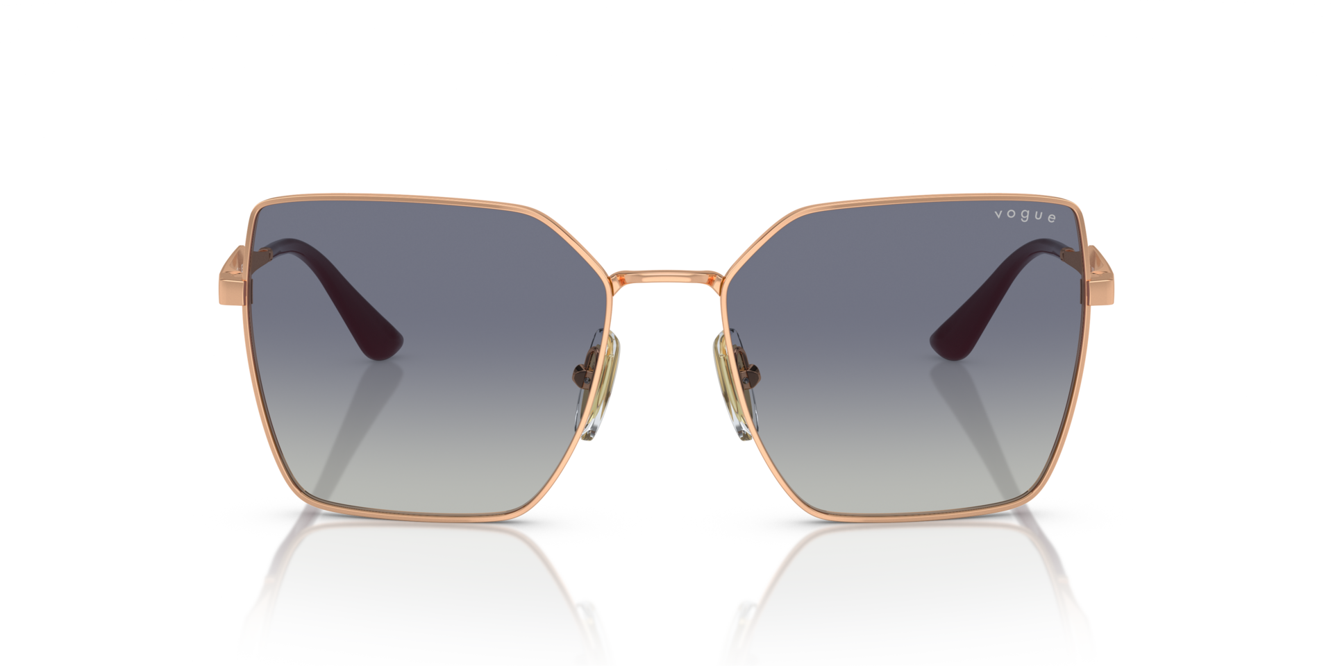 VO4284S Rotgold MetallSunglass Frames von B24, Vorderansicht