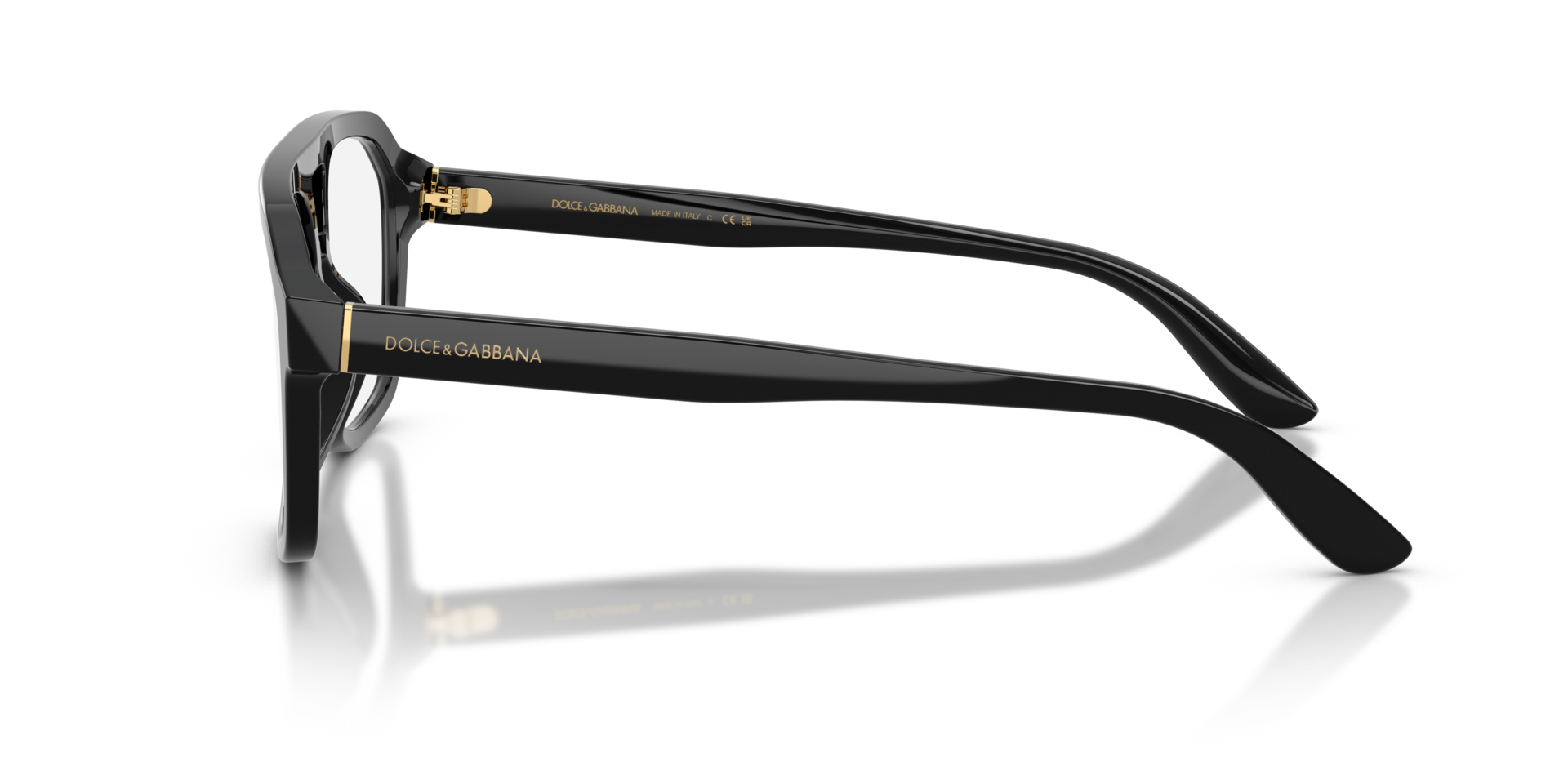 DG3452 Schwarz AcetatEyeglass Frames von B24, Seitenansicht