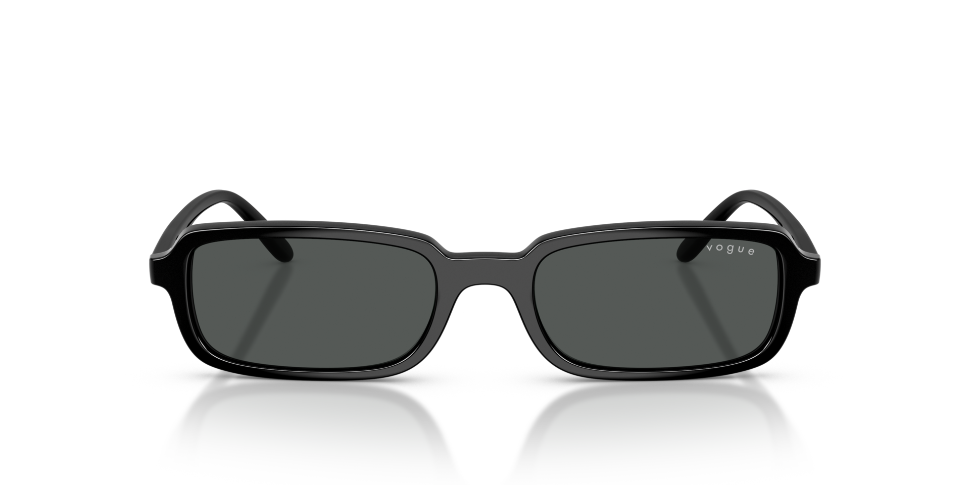 VO5666S Zwart KunststofSunglass Frames van B24, Vooraanzicht