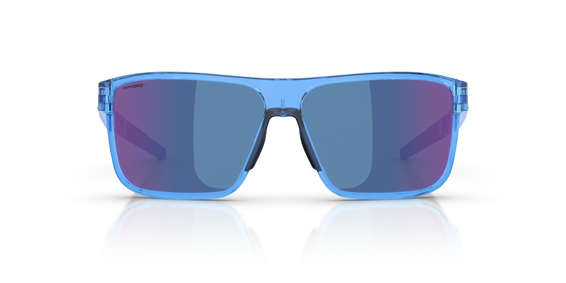 ZB7027 Blau transparent KunststoffSunglass Frames von B24, Vorderansicht