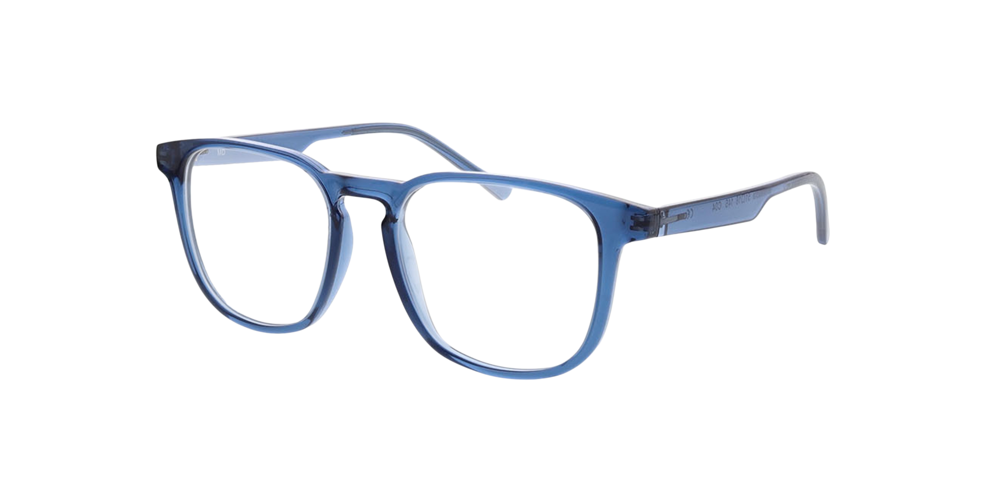 Minnesota Kristalblauw KunststofEyeglass Frames van B24, Hoekweergave