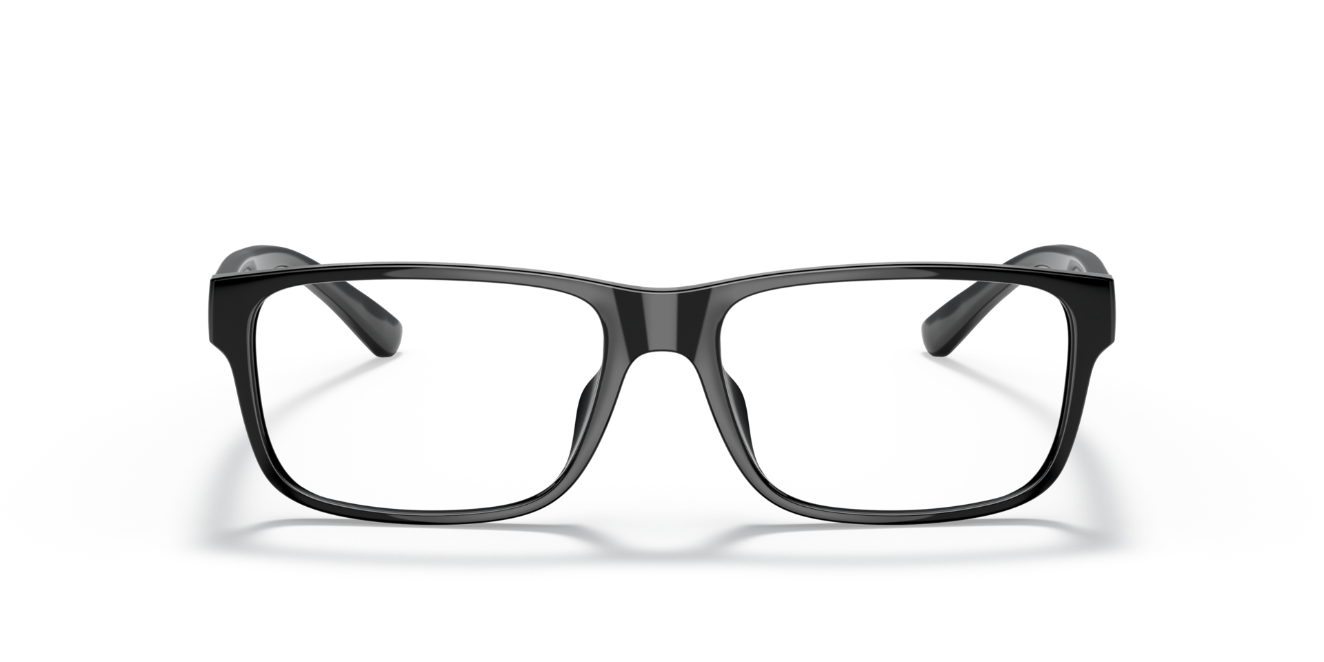 PH2237U Glanzend zwart KunststofEyeglass Frames van B24, Vooraanzicht