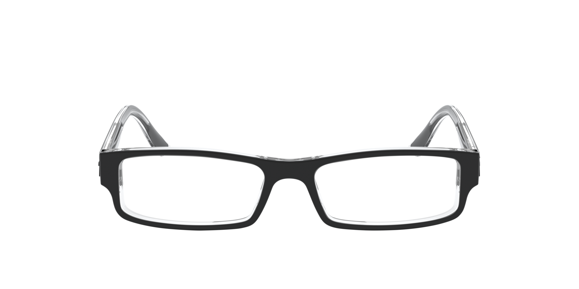 RB5246 Zwart op transparant AcetaatEyeglass Frames van B24, Vooraanzicht