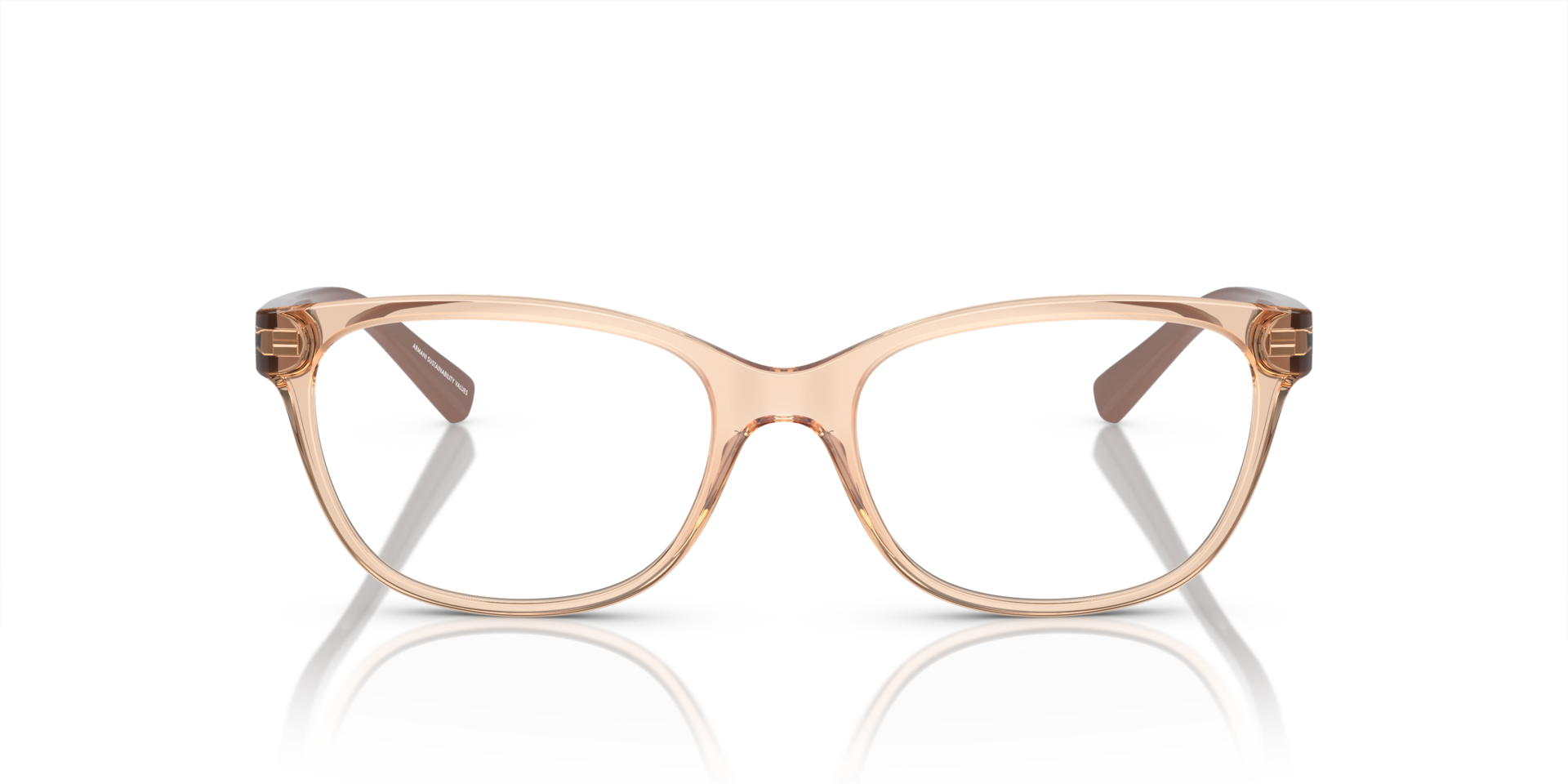 AX3037 Glanzend transparant toendra KunststofEyeglass Frames van B24, Vooraanzicht