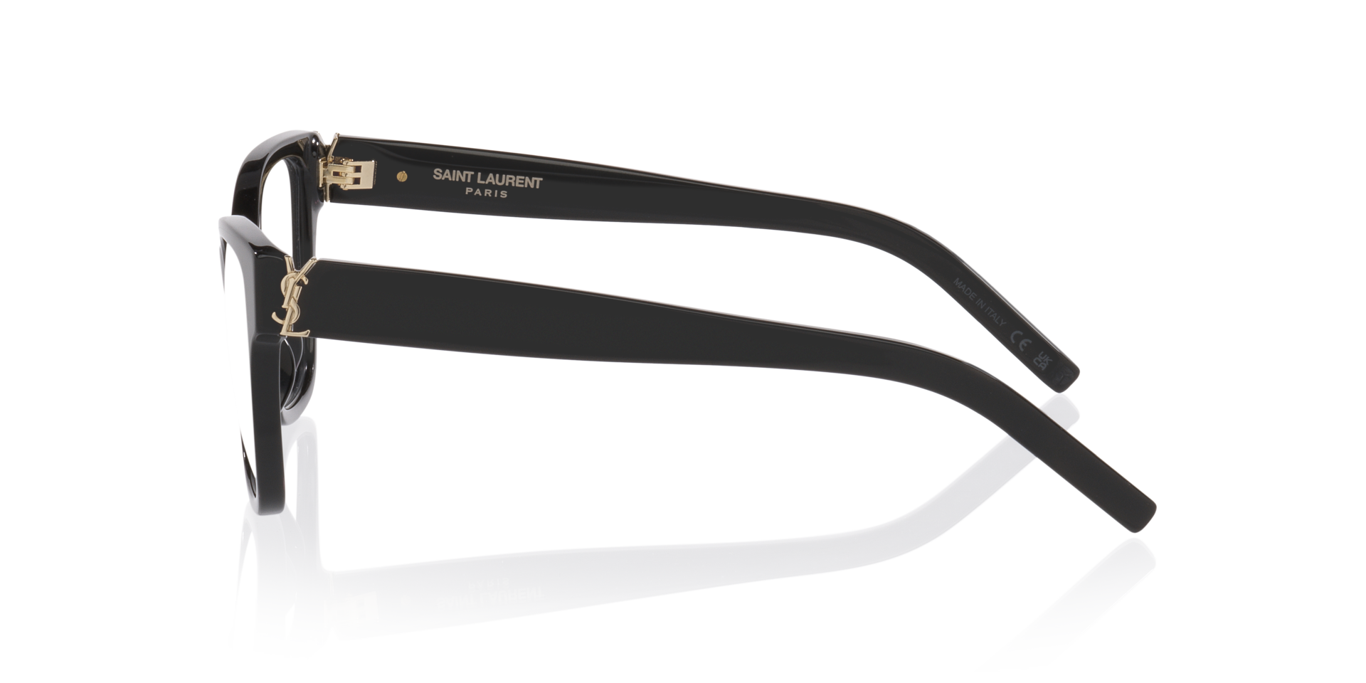 Sl M158 Schwarz AcetatEyeglass Frames von B24, Seitenansicht