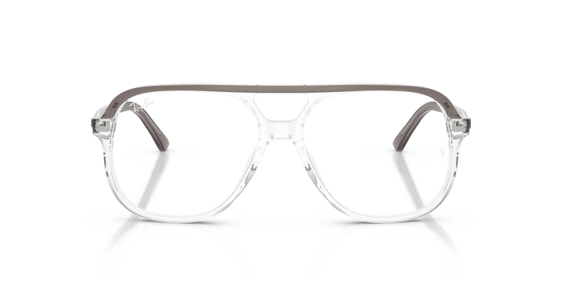 RB5698 Grey Transparent AcetatEyeglass Frames von B24, Vorderansicht