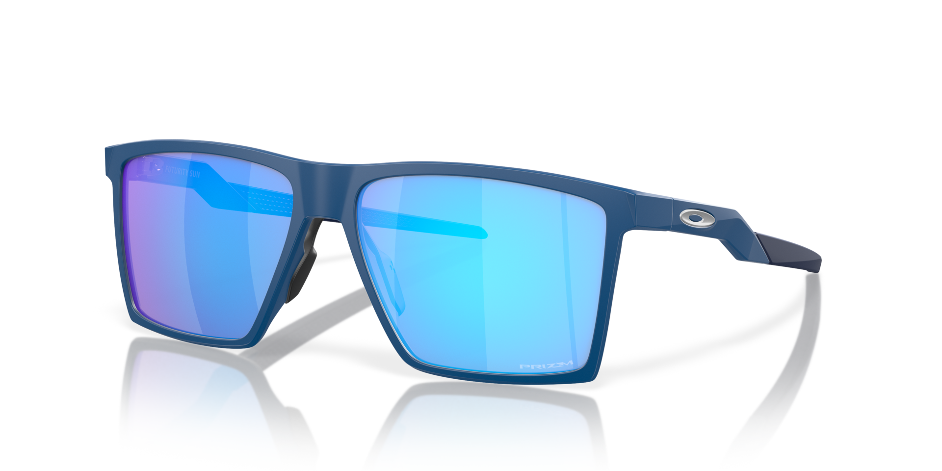 Futurity Sun Satijnglans Navy KunststofSunglass Frames van B24, Hoekweergave
