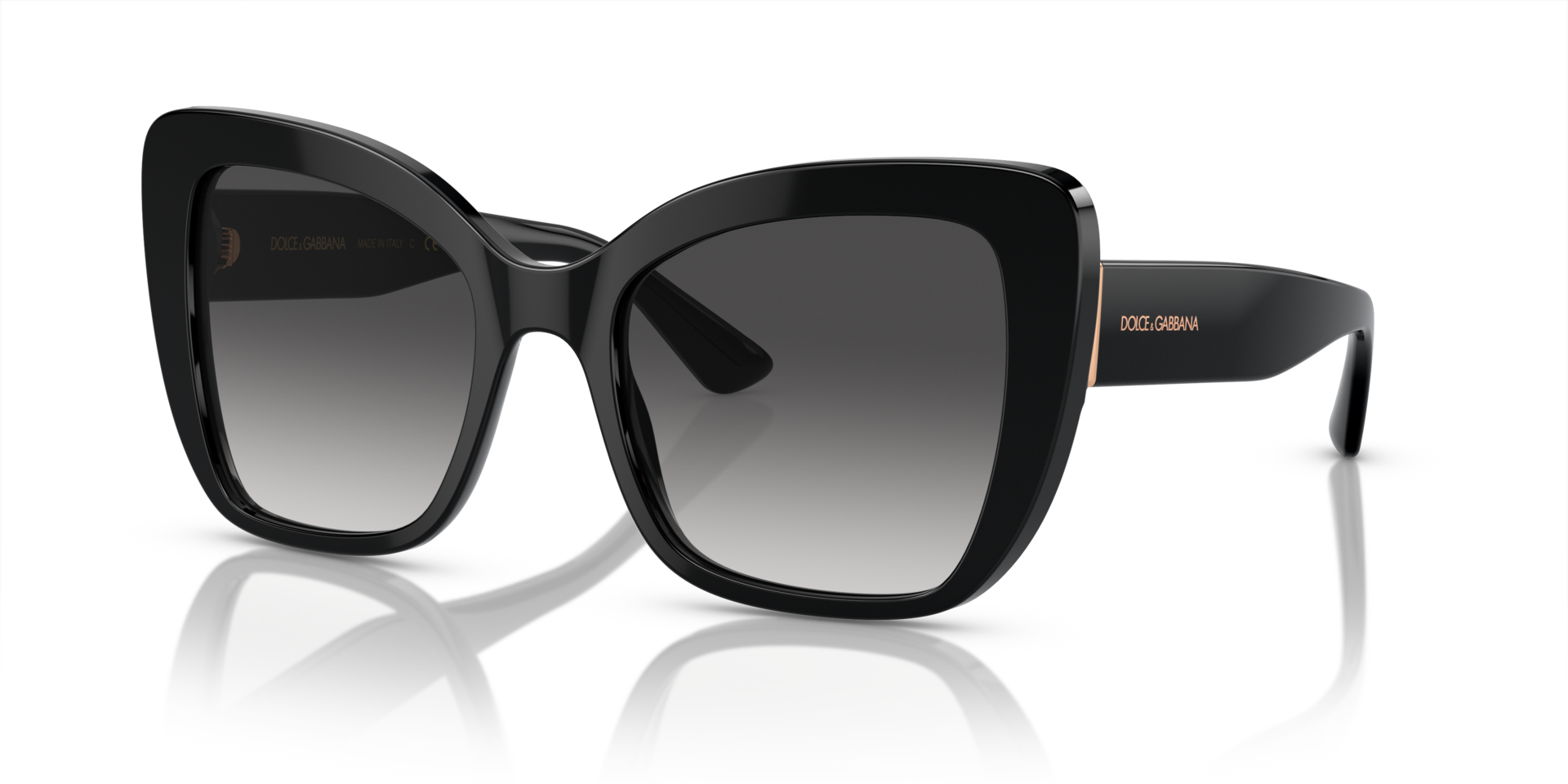 DG4348 Schwarz AcetatSunglass Frames von B24, Dreiviertelansicht