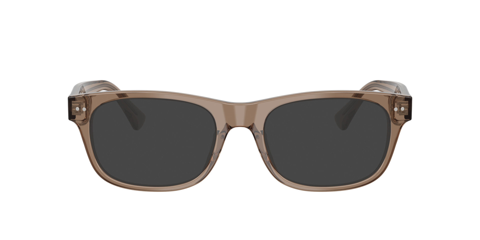 PH2317U Shiny Transparent Brown Taupe AcetatEyeglass Frames von B24, mit getönten Gläsern