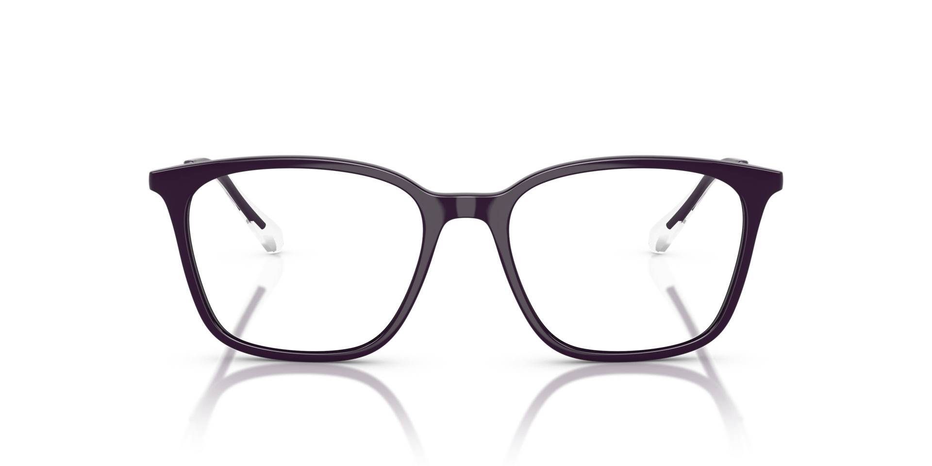 AX3120 Shiny Dark Purple KunststofEyeglass Frames van B24, Vooraanzicht