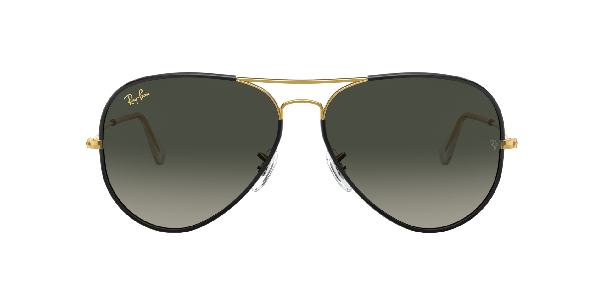 RB3025JM Schwarz auf Gold MetallSunglass Frames von B24, mit getönten Gläsern
