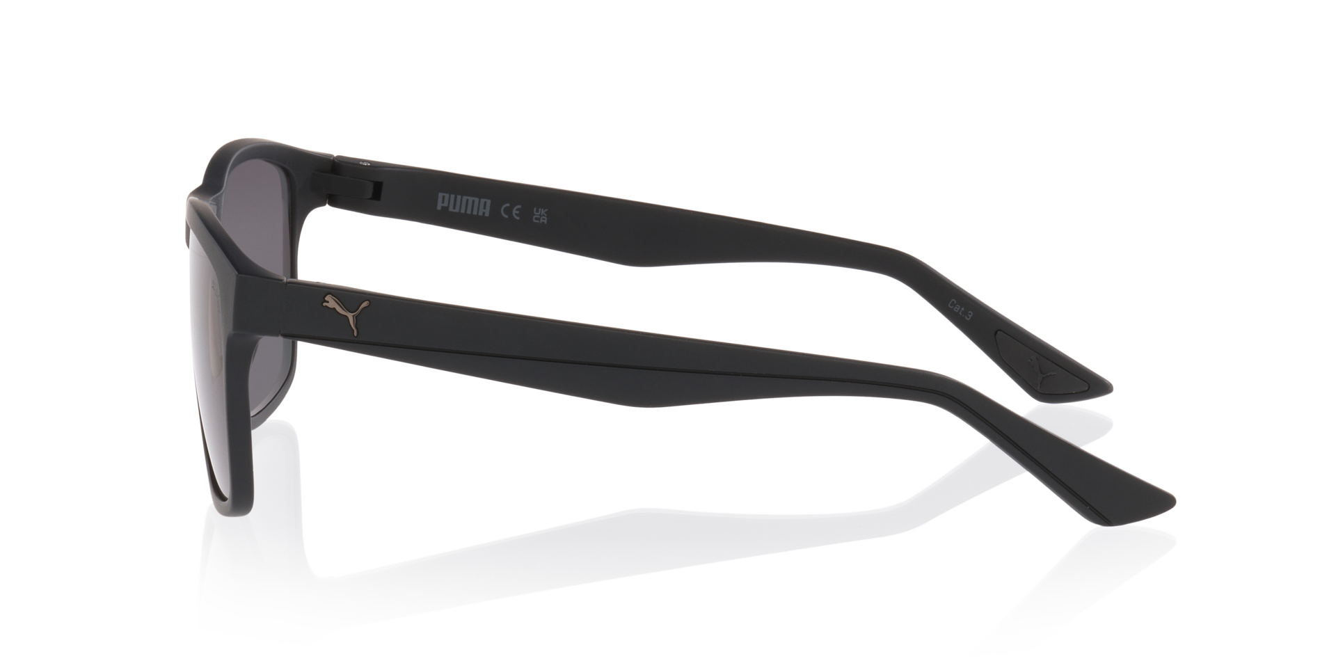 PU0505S Zwart KunststofSunglass Frames van B24, Zijaanzicht