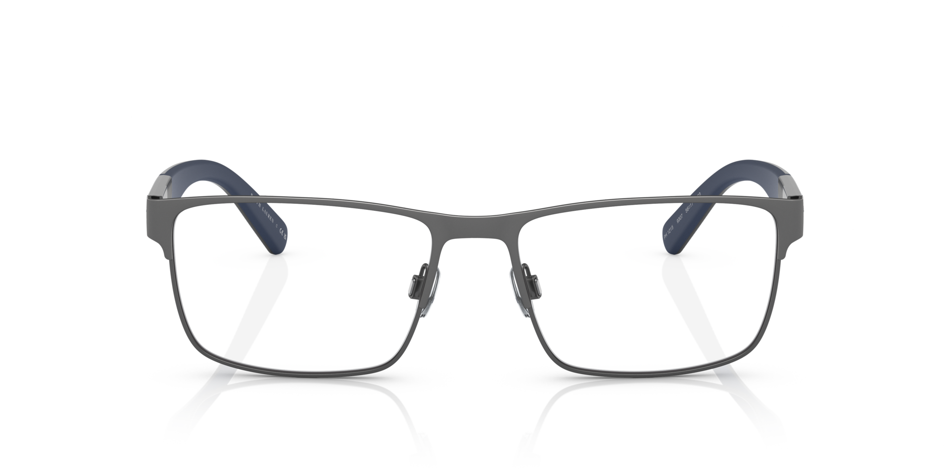 PH1215 Gunmetal dunkel halbglänzend MetallEyeglass Frames von B24, Vorderansicht