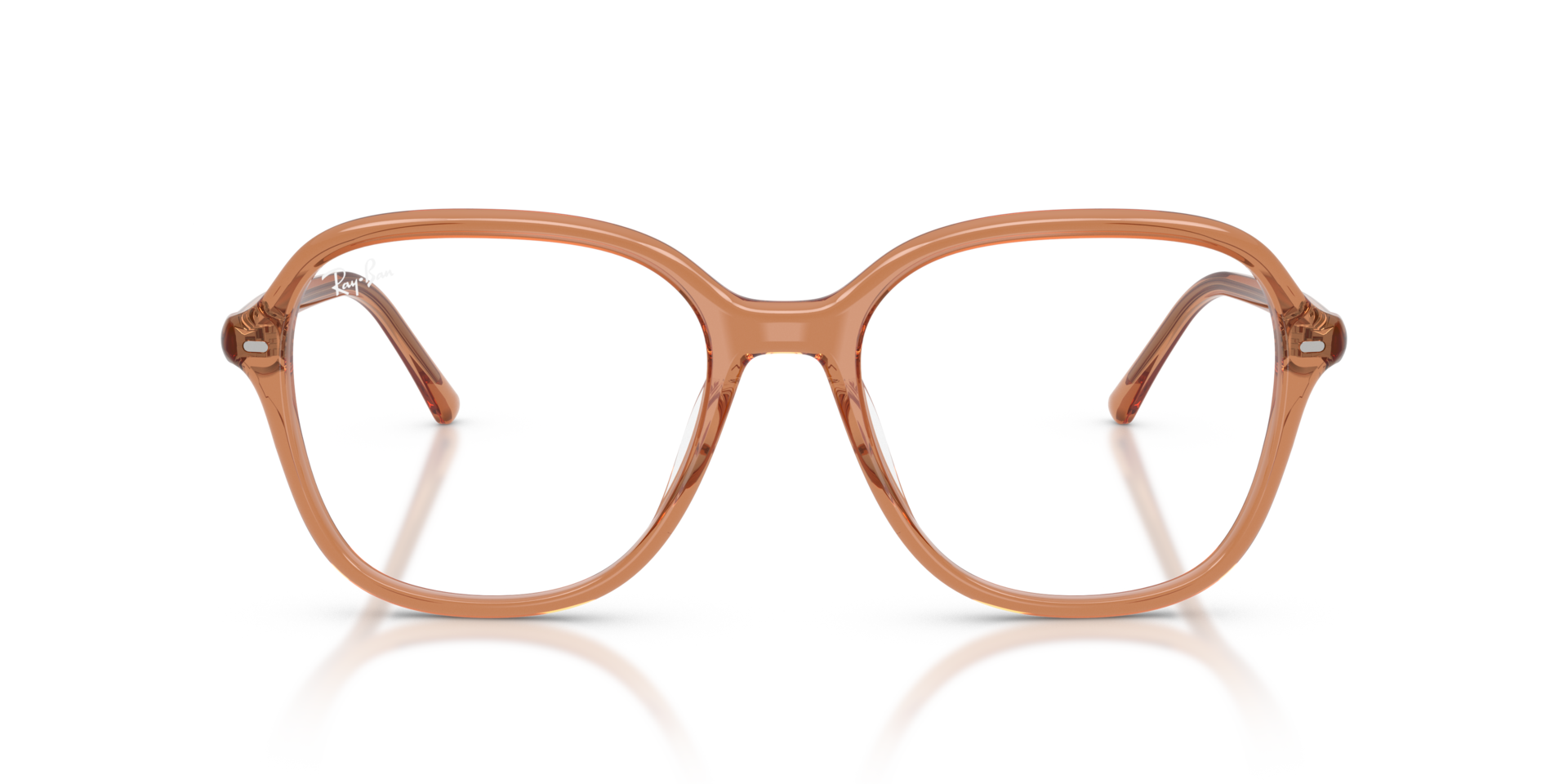 RB5456 Transparant bruin AcetaatEyeglass Frames van B24, Vooraanzicht