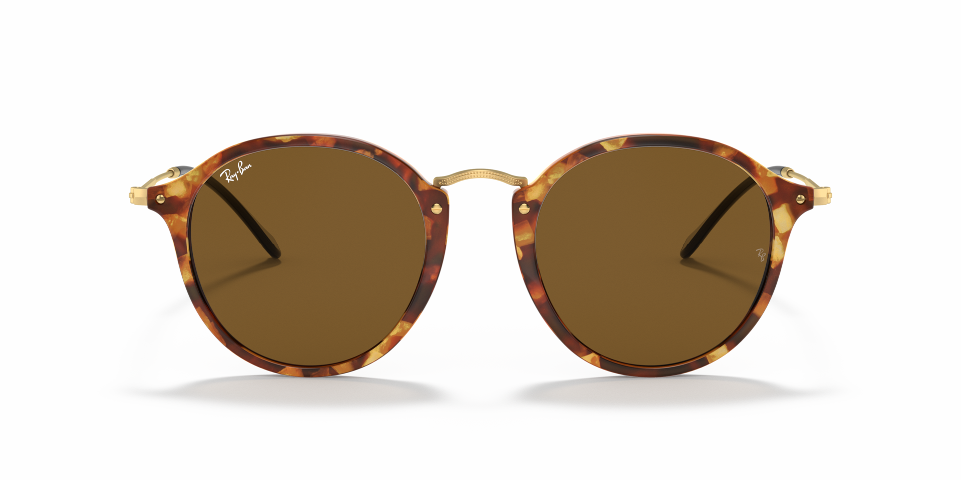 RB2447 Bruin Havana AcetaatSunglass Frames van B24, Vooraanzicht
