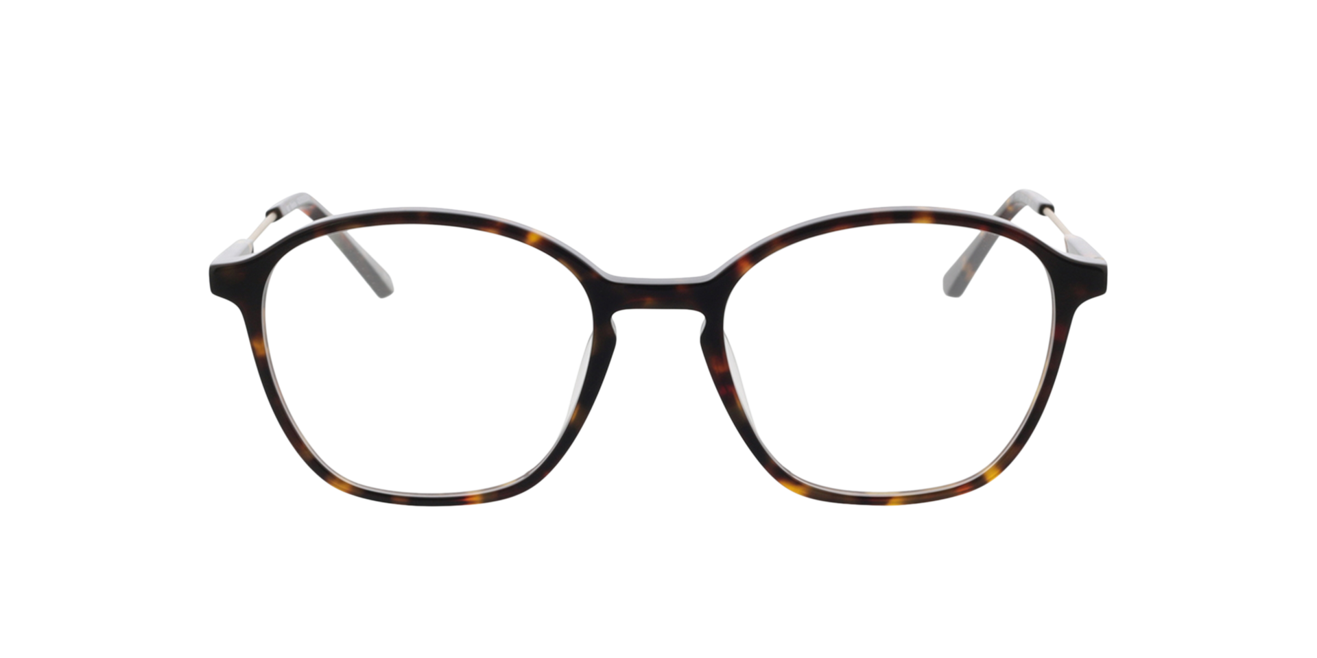 Brenda Havana  &  matgoud AcetaatEyeglass Frames van B24, Vooraanzicht