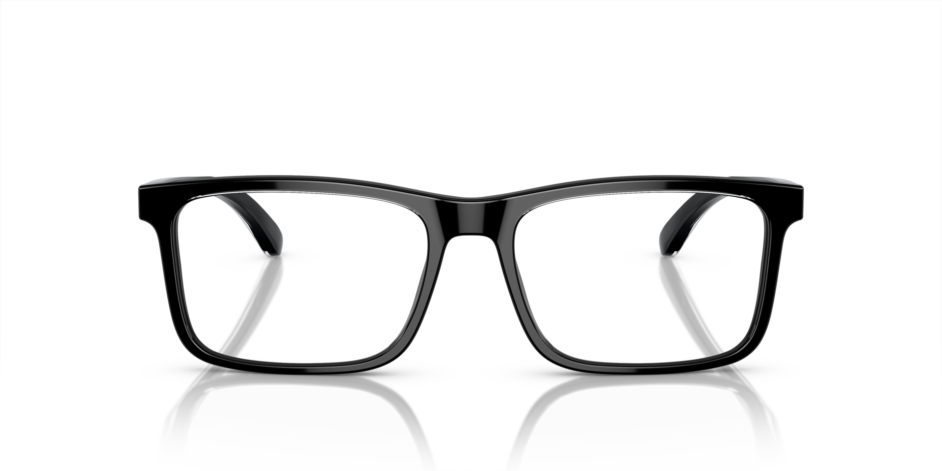 EA3227 Shiny Black & Top Crystal AcetatEyeglass Frames von B24, Vorderansicht
