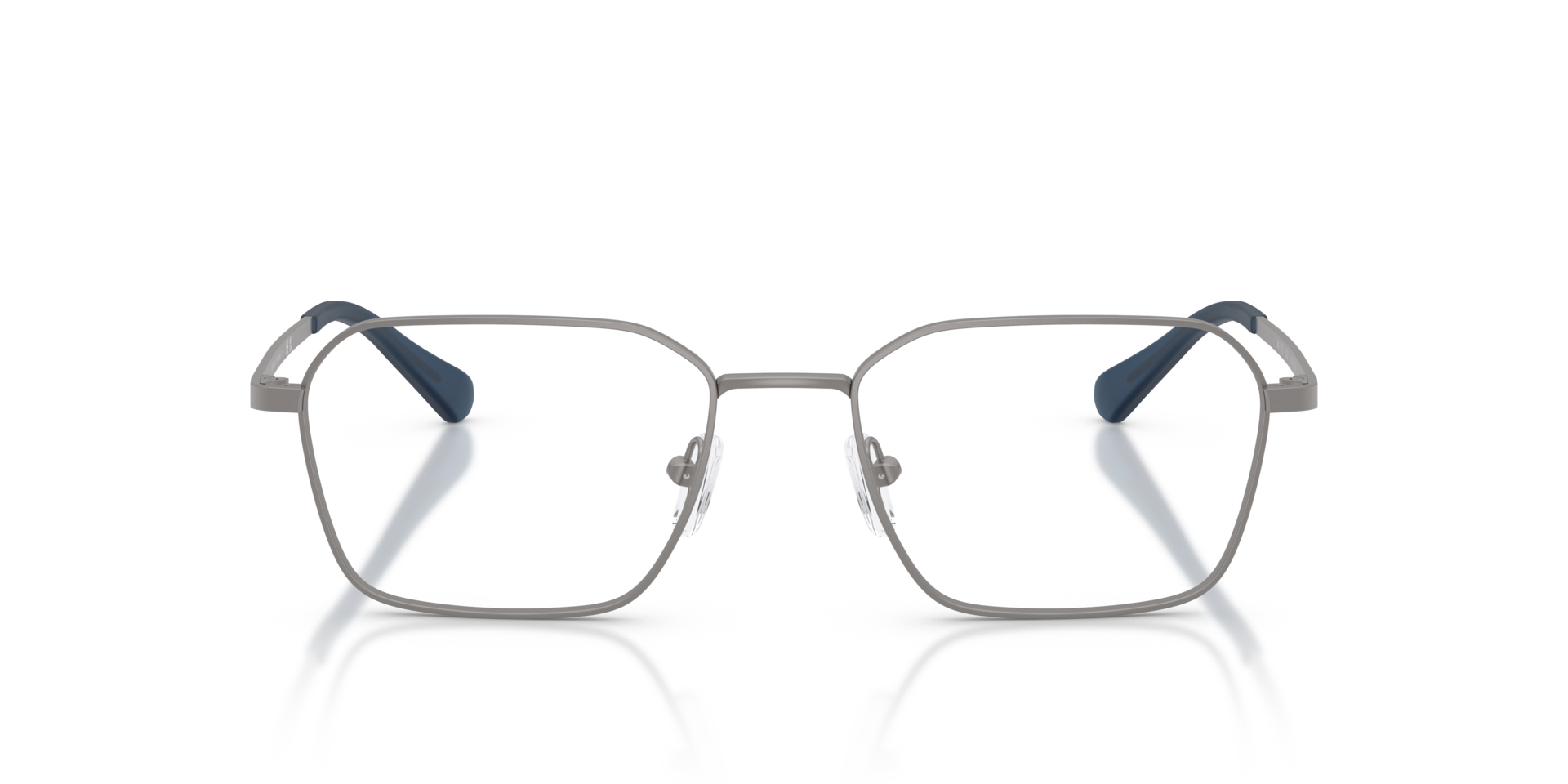 AX1079 Mat Staalgrijs MetaalEyeglass Frames van B24, Vooraanzicht