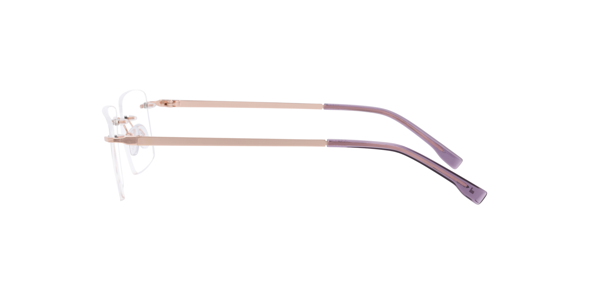 Newport Roségoud MetaalEyeglass Frames van B24, Zijaanzicht