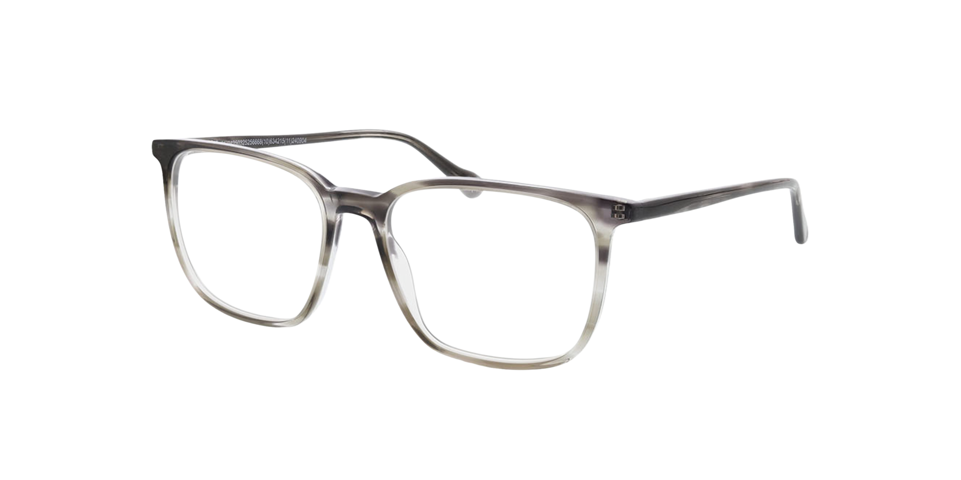 Pennsylvania Gradient Crystal Grey AcetatEyeglass Frames von B24, Dreiviertelansicht
