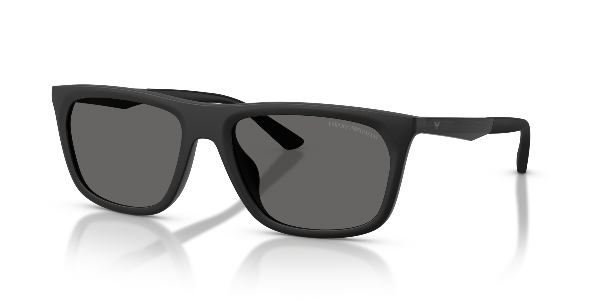 EA4272U Matt Schwarz KunststoffSunglass Frames von B24, Dreiviertelansicht
