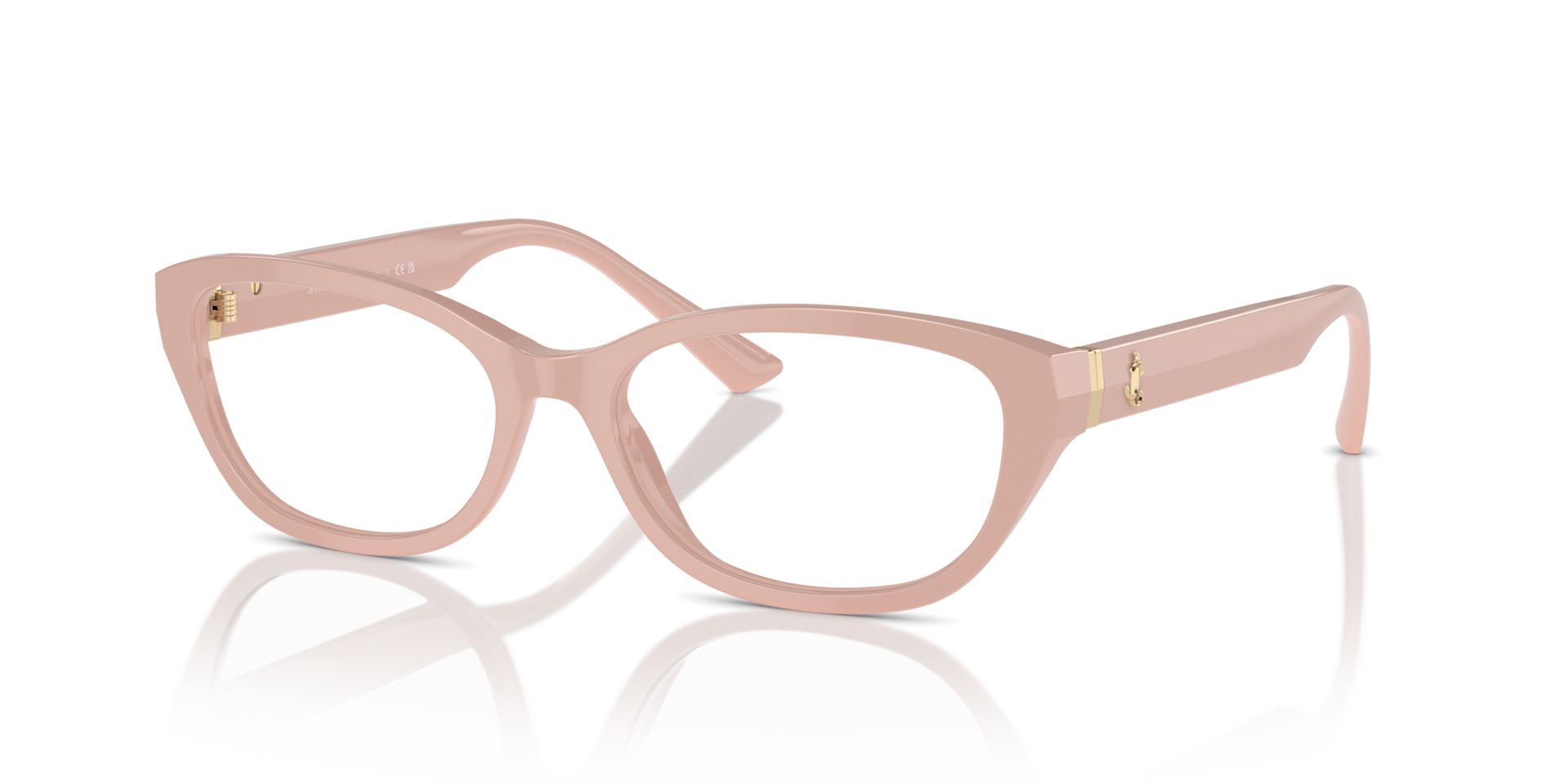 JC3015 Roze AcetaatEyeglass Frames van B24, Hoekweergave