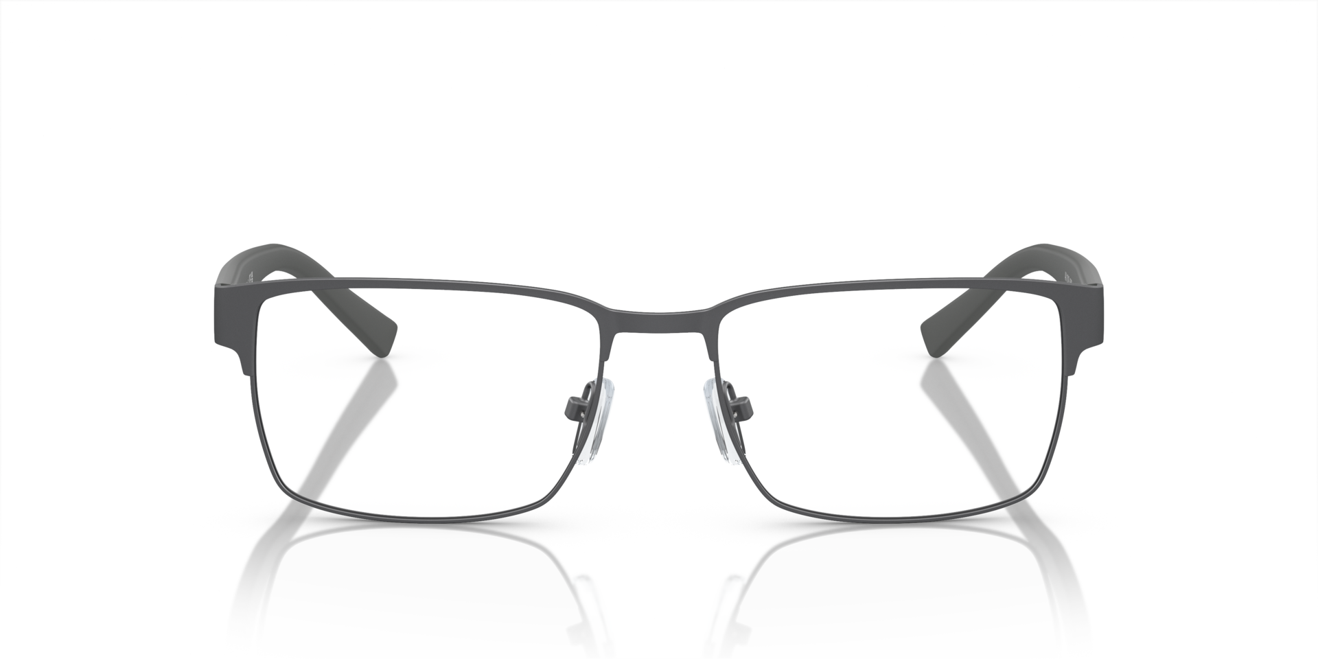 AX1019 Mat Staalgrijs MetaalEyeglass Frames van B24, Vooraanzicht