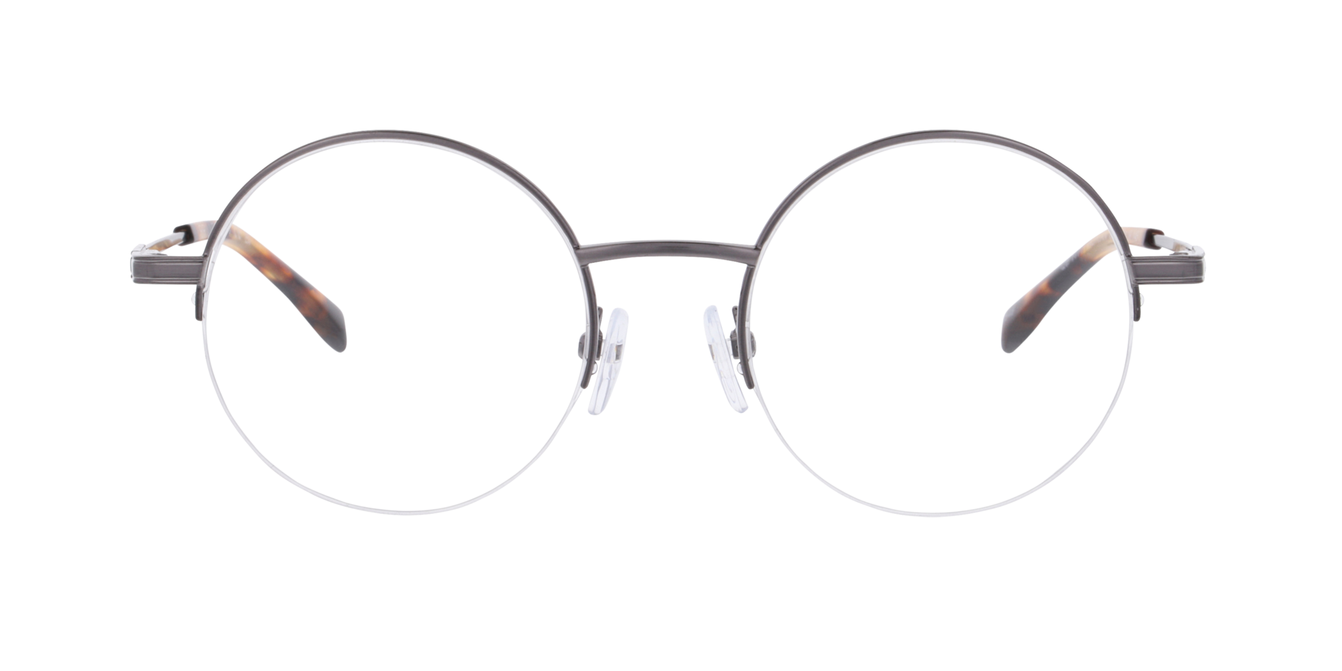 Adrian Staalgrijs MetaalEyeglass Frames van B24, Vooraanzicht