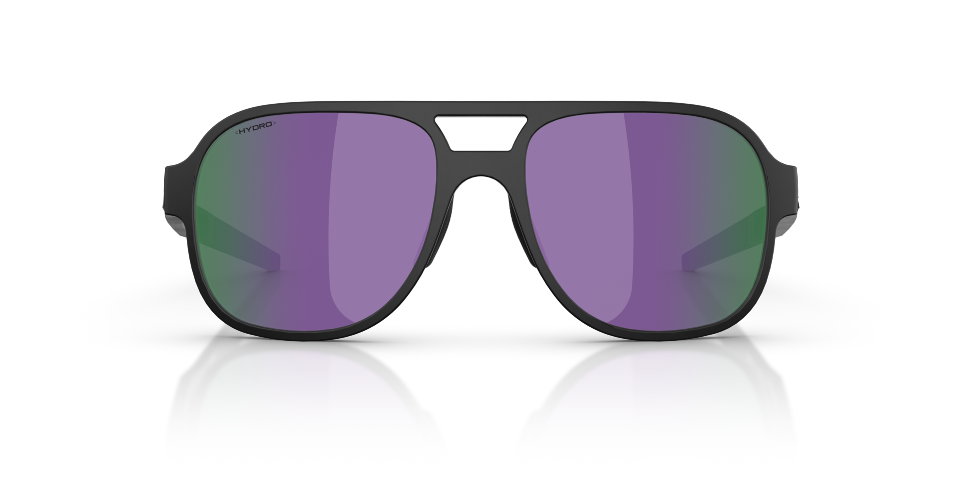 ZB7024 Matt Schwarz KunststoffSunglass Frames von B24, Vorderansicht