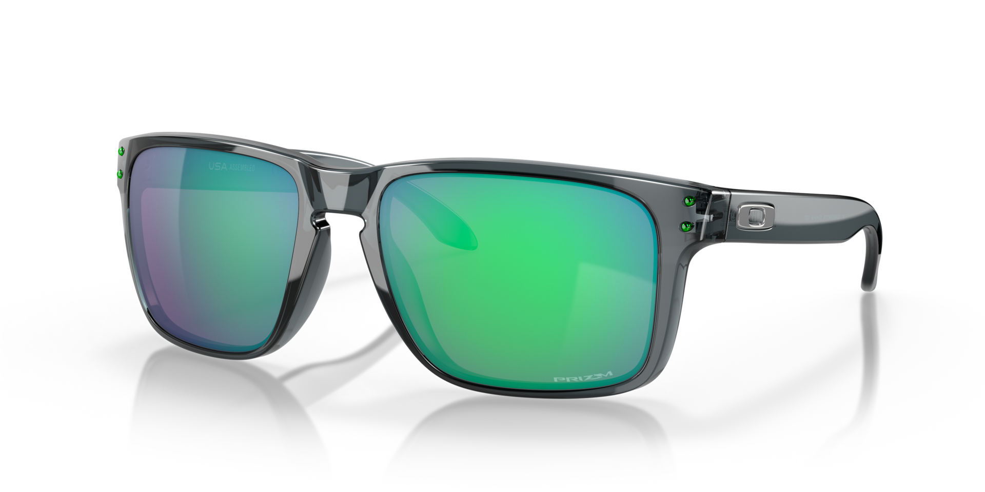 Holbrook™ XL Kristal & zwart KunststofSunglass Frames van B24, Hoekweergave