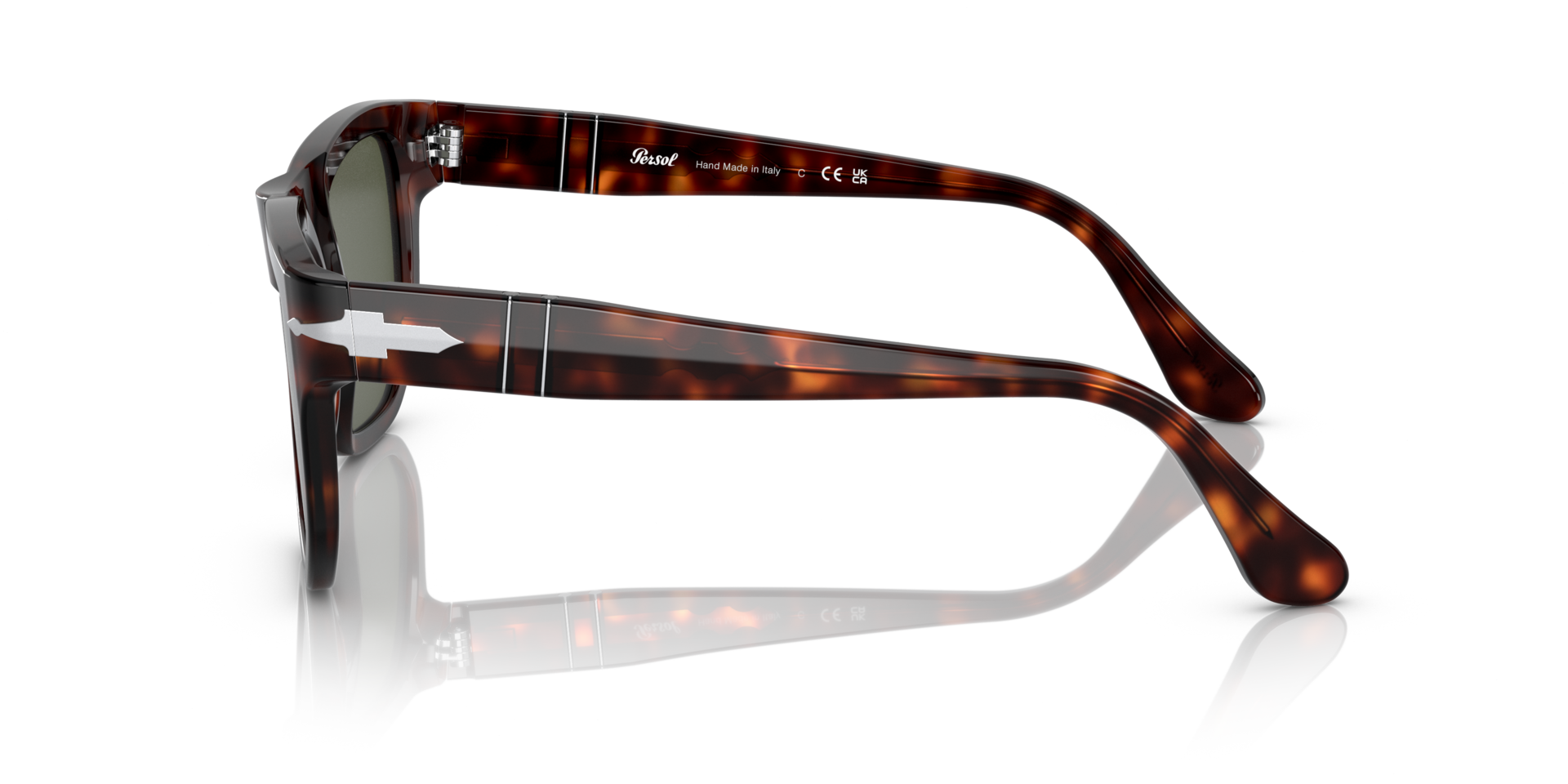 PO3306S Havana AcetatSunglass Frames von B24, Seitenansicht