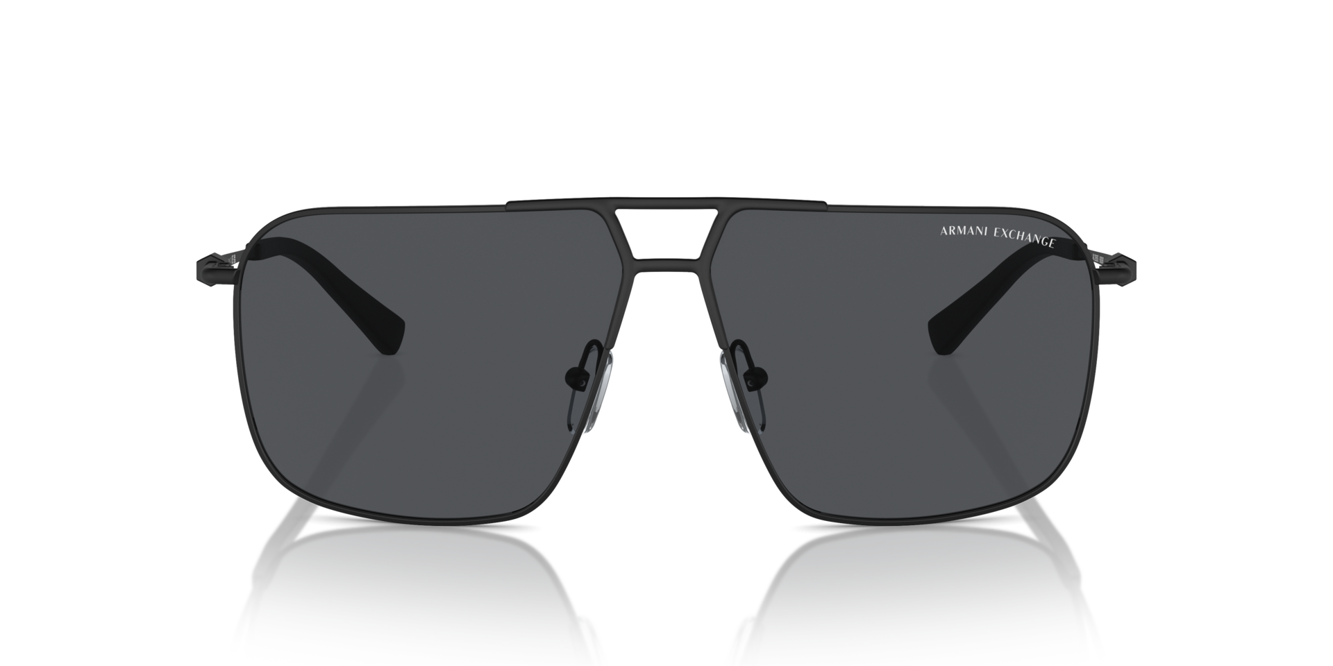 AX2050S Matzwart MetaalSunglass Frames van B24, Vooraanzicht