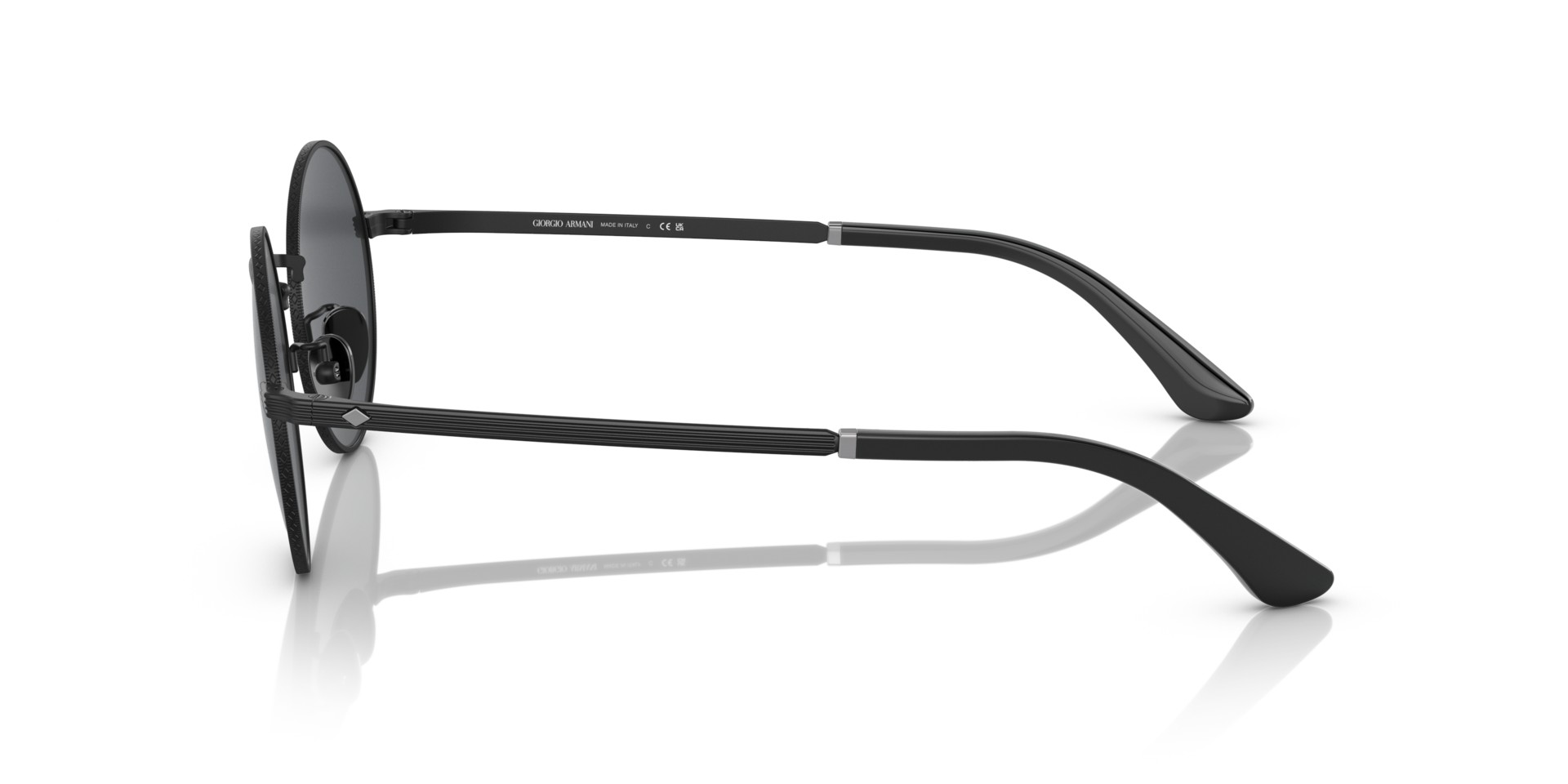 AR6140 Matt Schwarz MetallSunglass Frames von B24, Seitenansicht