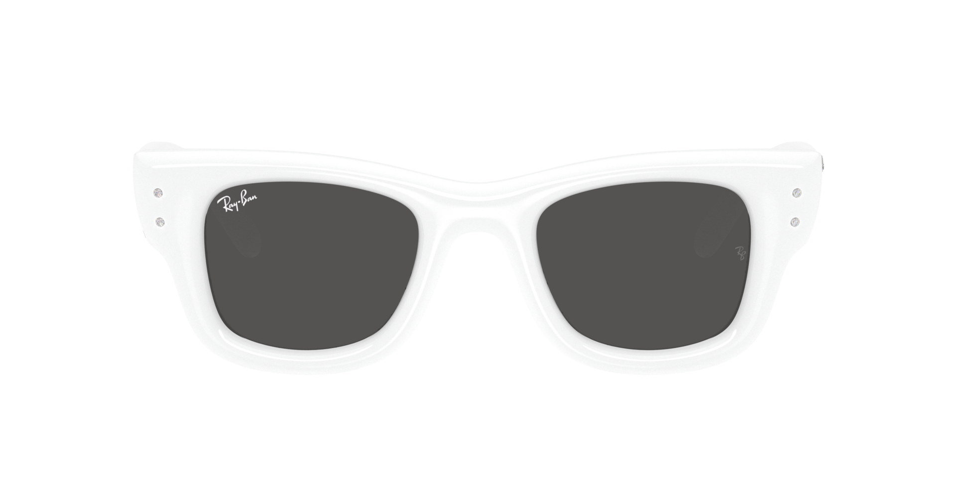 RB4940B White & Strass KunststoffSunglass Frames von B24, mit getönten Gläsern