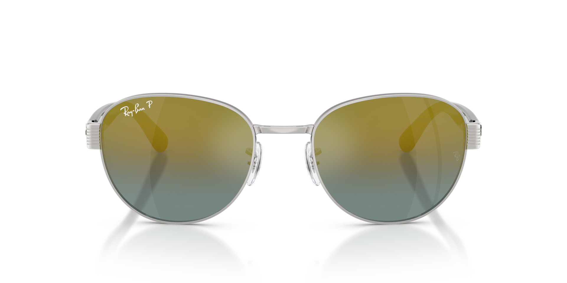 RB3766CH Zilver MetaalSunglass Frames van B24, Vooraanzicht