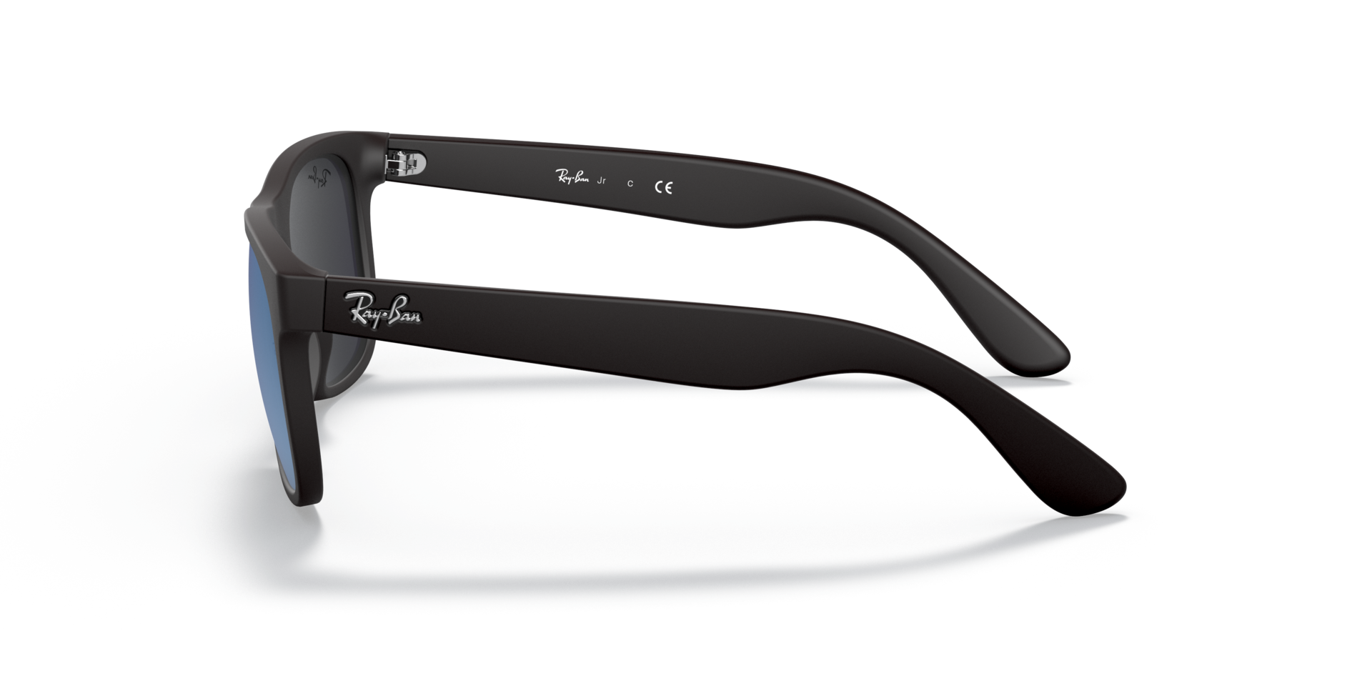 RB9069S Rubber zwart KunststofSunglass Frames van B24, Zijaanzicht