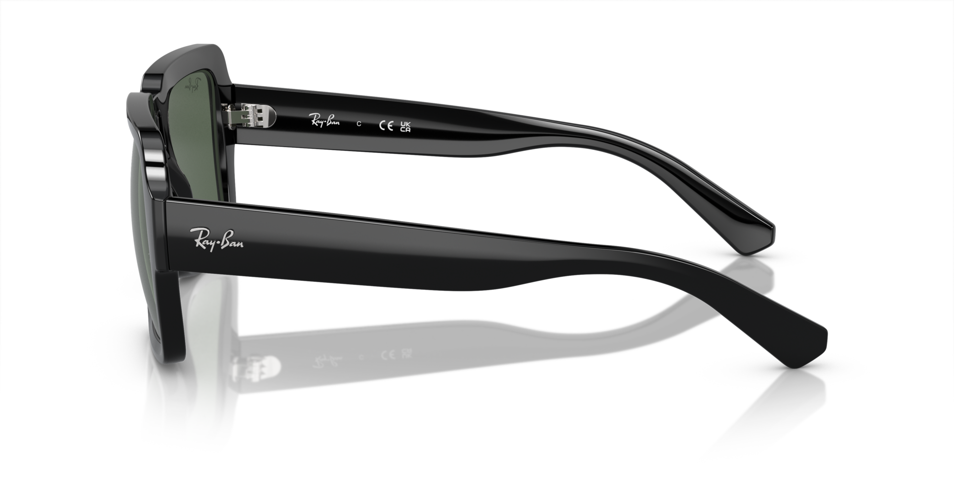 RB4408 Zwart KunststofSunglass Frames van B24, Zijaanzicht
