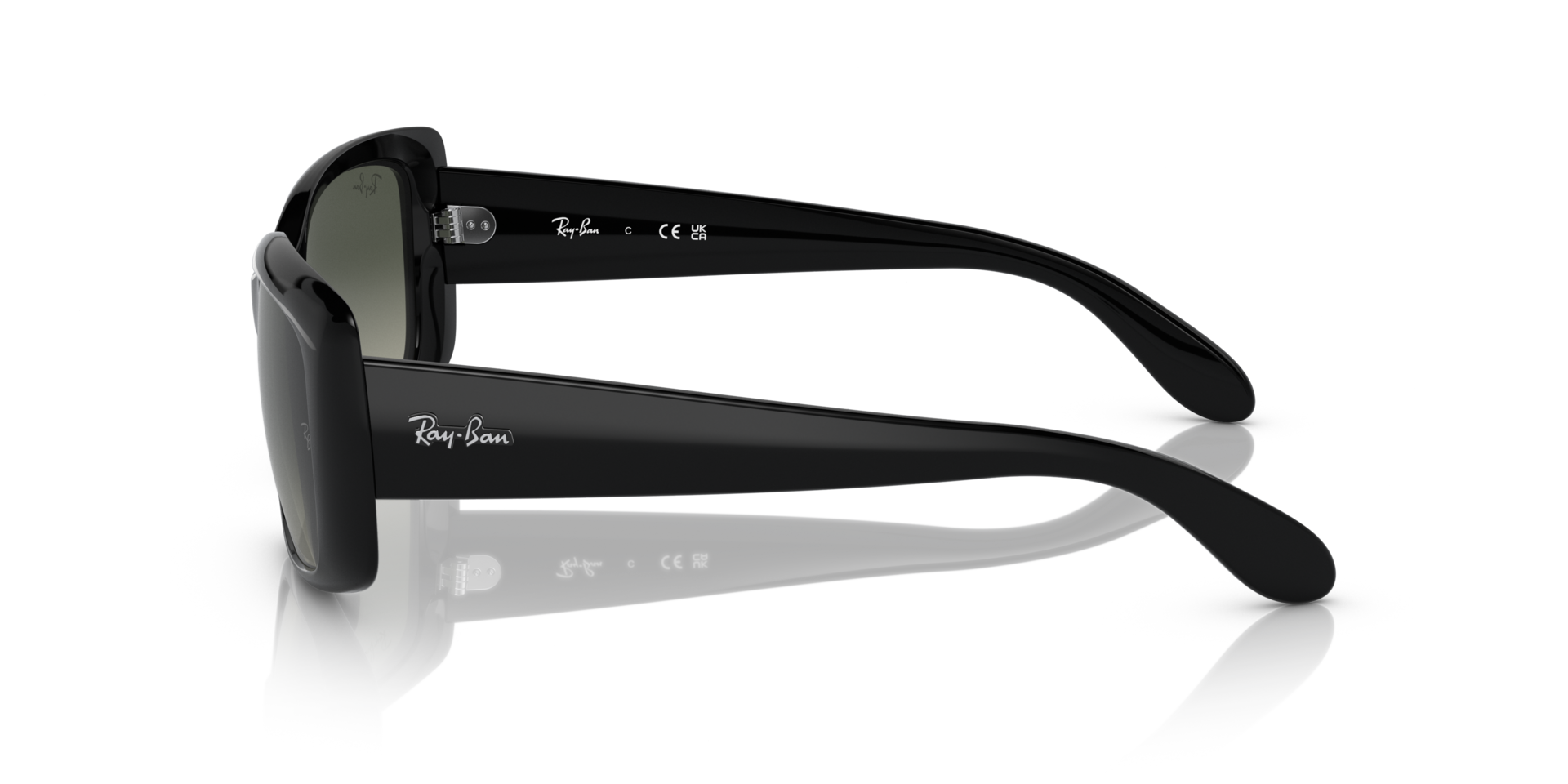 RB4389 Schwarz KunststoffSunglass Frames von B24, Seitenansicht