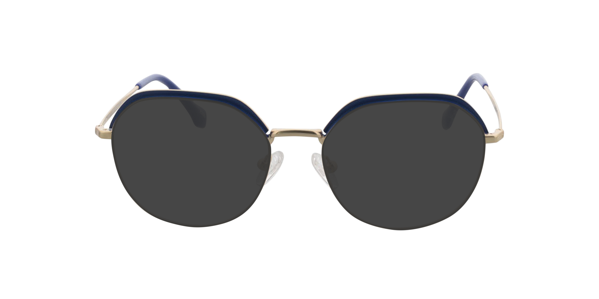 Ibiza Matgoud  &  blauw MetaalEyeglass Frames van B24, met getinte lenzen