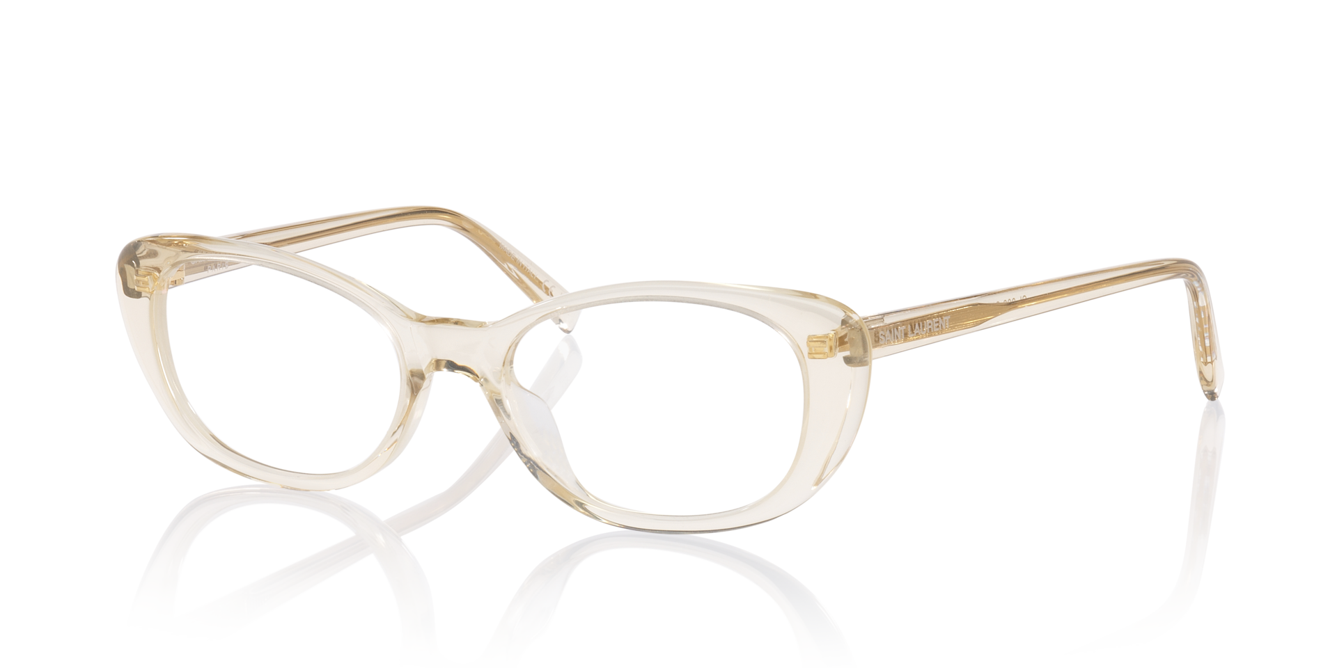 SL822OPT Geel AcetaatEyeglass Frames van B24, Hoekweergave