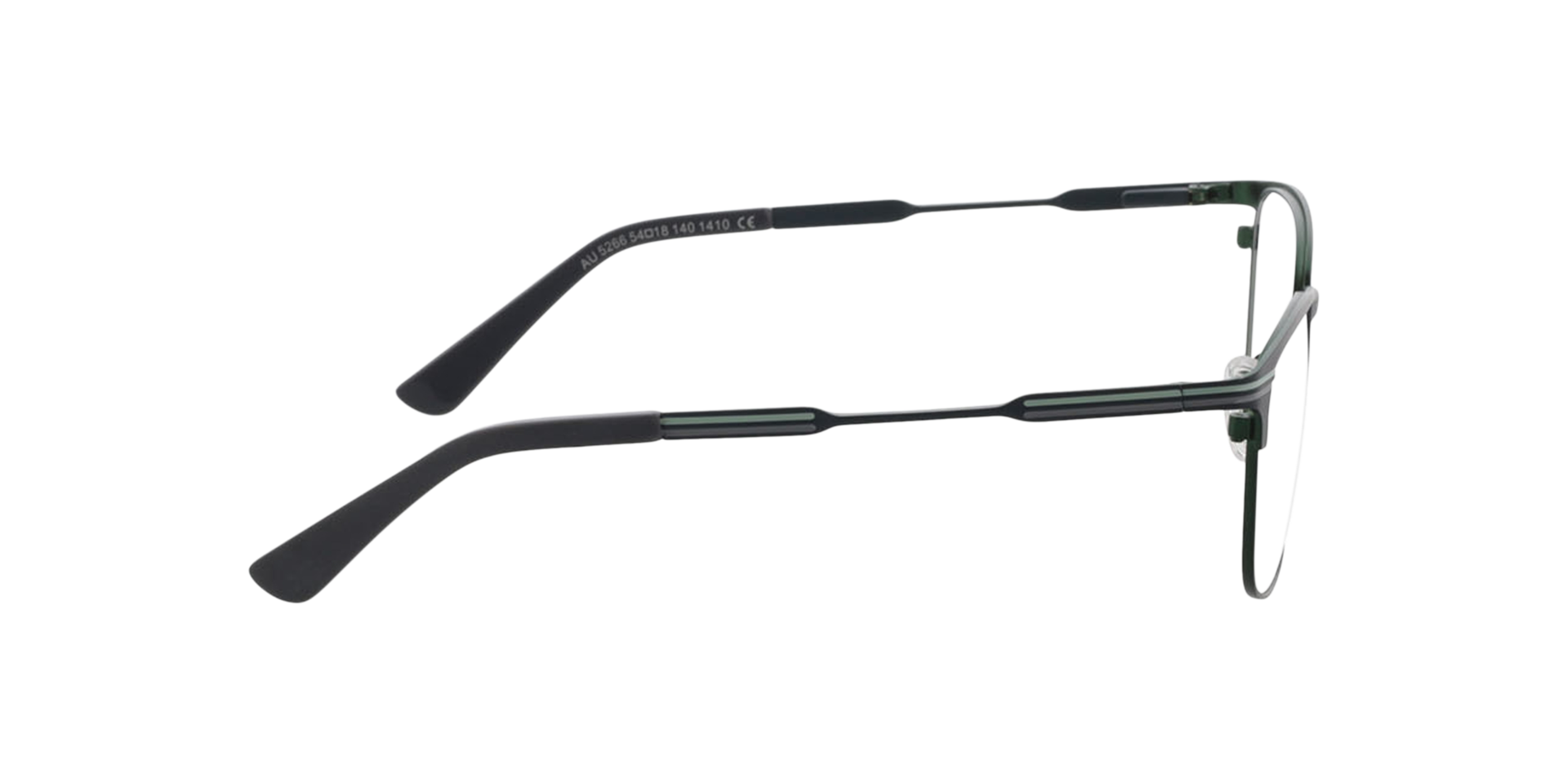 Montreal Matgrijs  &  leger kaki MetaalEyeglass Frames van B24, Zijaanzicht