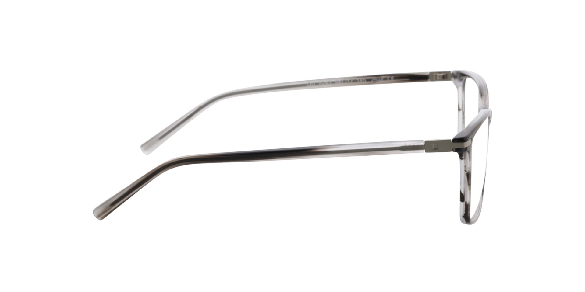Wembley Grijs hoorn  &  matzilver AcetaatEyeglass Frames van B24, Zijaanzicht
