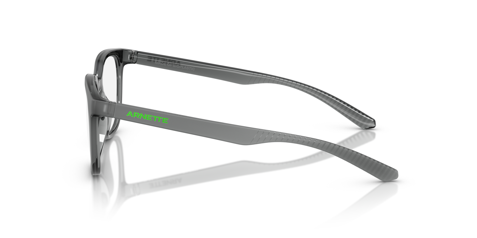 AN7263 Transparent Grey Matte & Shiny KunststoffEyeglass Frames von B24, Seitenansicht