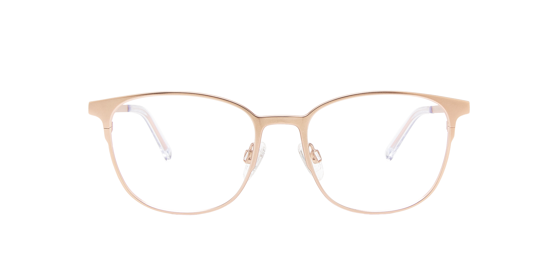 Luna Rose Gold Titanium TitanEyeglass Frames von B24, Vorderansicht