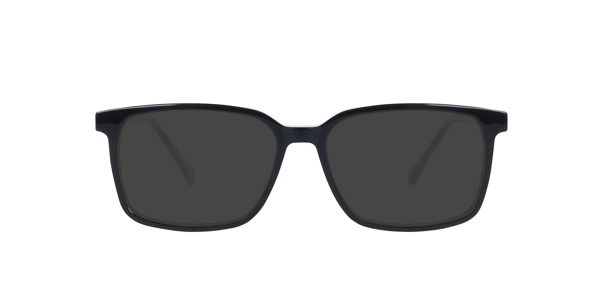 Mondrian Jet Black AcetaatEyeglass Frames van B24, met getinte lenzen