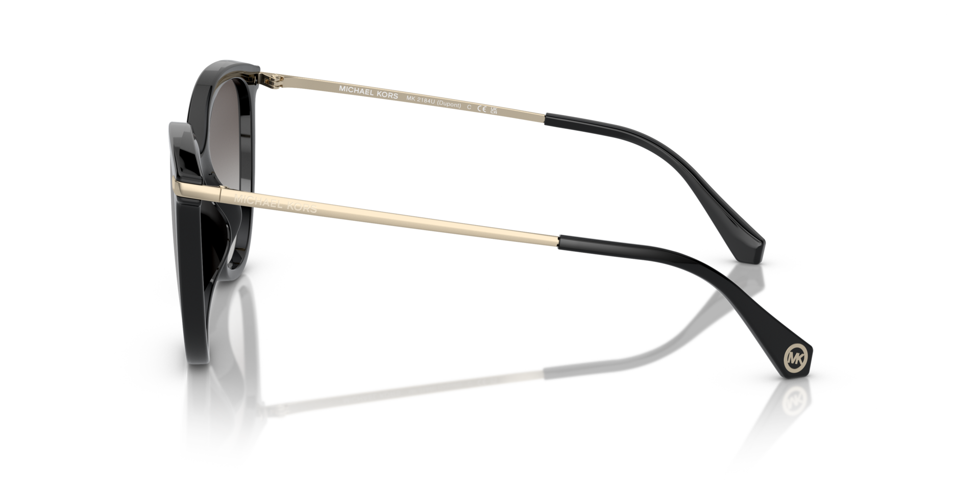 MK2184U Zwart KunststofSunglass Frames van B24, Zijaanzicht