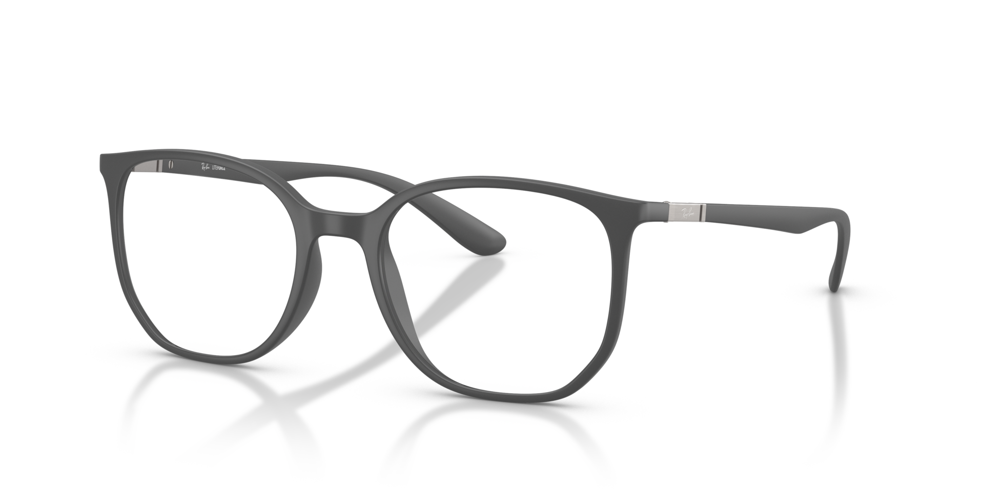 RB7397 Sand Grey KunststoffEyeglass Frames von B24, Dreiviertelansicht